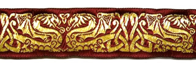 Metallic Gold Trim 1.75 inches wide, by the yard, Great for Medieval C –  originalwoolydragon