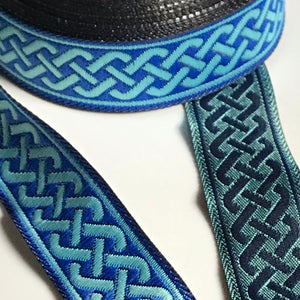 Narrow Celtic Knot Fabric Trim by the Yard